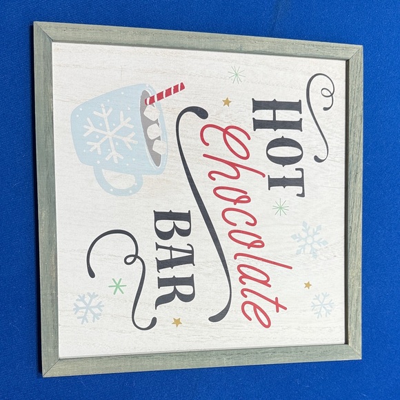Wondershop Other - Wondershop Holiday Hot Chocolate Bar Sign with Red and Blue Accents